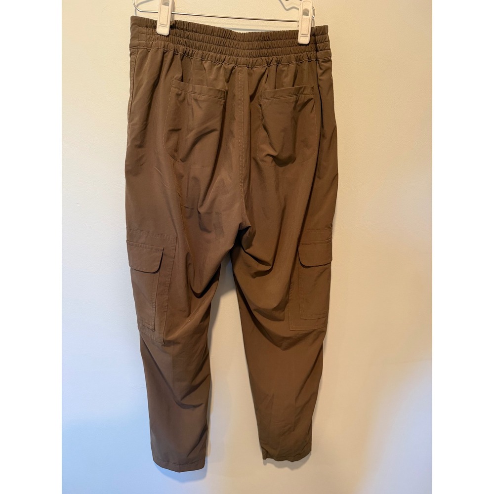 Athleta Chelsea Cargo Lined Pants Brown High Rise Tapered Jogger Womens 10 - Picture 4 of 4